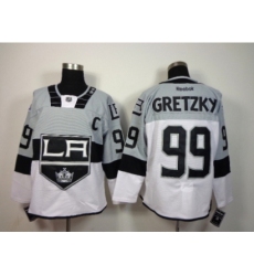 NHL Los Angeles Kings #99 gretzky stadium white-grey jerseys