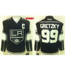 Kings #99 Wayne Gretzky Black Home Women 27s Stitched NHL Jersey