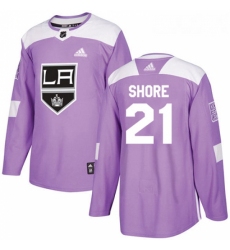 Youth Adidas Los Angeles Kings 21 Nick Shore Authentic Purple Fights Cancer Practice NHL Jersey 