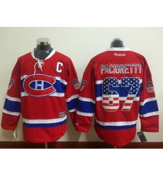 Canadiens  #67 Max Pacioretty Red USA Flag Fashion Stitched NHL Jersey