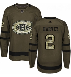 Youth Adidas Montreal Canadiens 2 Doug Harvey Premier Green Salute to Service NHL Jersey 