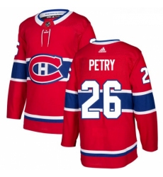 Youth Adidas Montreal Canadiens 26 Jeff Petry Authentic Red Home NHL Jersey 