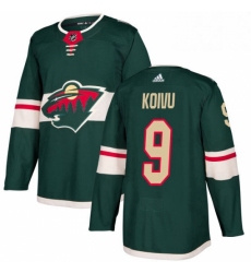 Mens Adidas Minnesota Wild 9 Mikko Koivu Premier Green Home NHL Jersey 