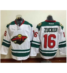 Minnesota Wild #16 Jason Zucker White Stitched NHL Jersey