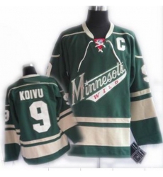 YOUTH jerseys Minnesota Wild 9# KOIVU green