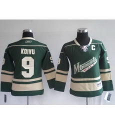 Youth Minnesota Wild 9 KOIVU greed kids Jerseys