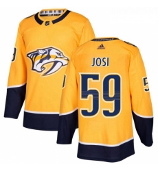 Youth Adidas Nashville Predators 59 Roman Josi Authentic Gold Home NHL Jersey 