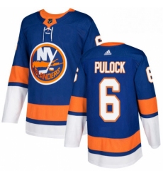 Mens Adidas New York Islanders 6 Ryan Pulock Premier Royal Blue Home NHL Jersey 