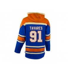 New York Islanders 91 John Tavares Lace-Up Hoodies