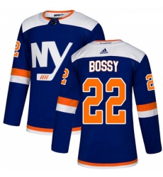 Youth Adidas New York Islanders 22 Mike Bossy Premier Blue Alternate NHL Jersey 