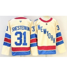 Men New York Rangers 31 Igor Shesterkin Beige 2025 26 Winter Classic Stitched Hockey Men New York Rangers 31 Igor Shesterkin Beige 2025 26 Winter Classic Stitched Hockey