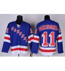 New York Rangers 11 Mark Messier Blue NHL Jerseys