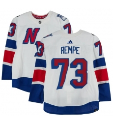 New York Rangers #73 Matt Rempe Men 2024 Hockey Stadium Series Stitched Jersey