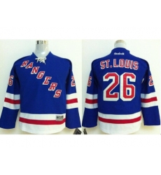 Kids New York Rangers #26 Martin St.Louis Blue NHL Jerseys