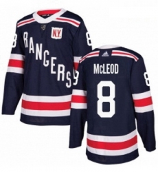 Youth Adidas New York Rangers 8 Cody McLeod Authentic Navy Blue 2018 Winter Classic NHL Jersey 
