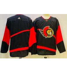 Men Ottawa Senators Blank Black 2022 23 Reverse Black Stitched Jersey