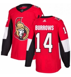 Mens Adidas Ottawa Senators 14 Alexandre Burrows Authentic Red Home NHL Jersey 