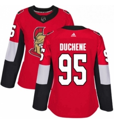 Womens Adidas Ottawa Senators 95 Matt Duchene Premier Red Home NHL Jersey 
