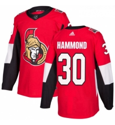 Youth Adidas Ottawa Senators 30 Andrew Hammond Authentic Red Home NHL Jersey 