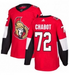 Youth Adidas Ottawa Senators 72 Thomas Chabot Authentic Red Home NHL Jersey 