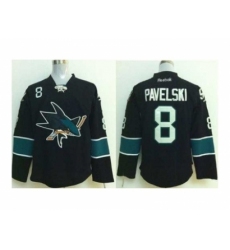 NHL Jerseys San Jose Sharks #8 Pavelski black[2014 new stadium]