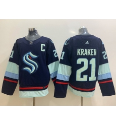 Seattle Kraken 21 Kraken Navy Adidas Jersey