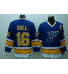 ST.LOUIS BLUES 16 Hull Blue Jerseys CCM