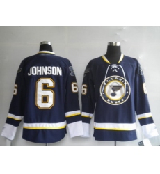 St. Louis Blues 6 JOHNSON Third Jersey