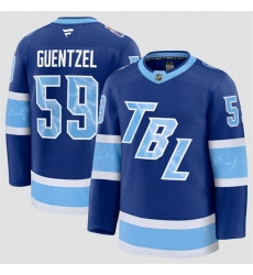 Men Tampa Bay Lightning 59 Jake Guentzel Blue 2026 Stadium Series Stitched Jersey