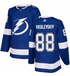 Mens Adidas Tampa Bay Lightning 88 Andrei Vasilevskiy Premier Royal Blue Home NHL Jersey 