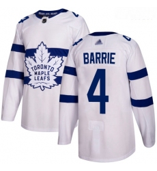 Maple Leafs #4 Tyson Barrie White Authentic 2018 Stadium Series Stitched Hockey Jersey