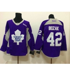 NHL Toronto Maple Leafs #42 bozak purple Jerseys