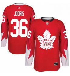 Youth Adidas Toronto Maple Leafs 36 Josh Jooris Authentic Red Alternate NHL Jersey 