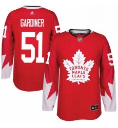 Youth Adidas Toronto Maple Leafs 51 Jake Gardiner Authentic Red Alternate NHL Jersey 