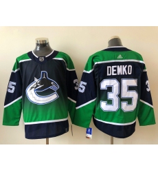 Men Vancouver Canucks Thatcher Demko 35 Adidas 2020 21 Reverse Retro Alternate NHL Jersey