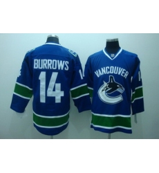 Vancouver Canucks 14 Burrows blue Jerseys