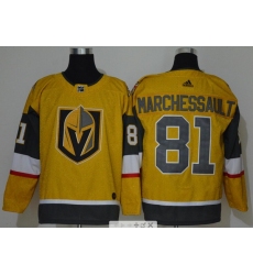 Men Vegas Golden Knights 81 Jonathan Marchessault Gold 2020 21 Adidas Jersey