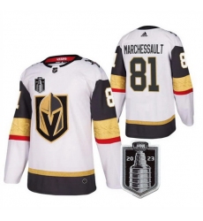 Men Vegas Golden Knights 81 Jonathan Marchessault White 2023 Stanley Cup Final Stitched Jersey