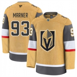 Men Vegas Golden Knights 93 Mitch Marner Gold 2024 25 Home Stitched Hockey Jersey