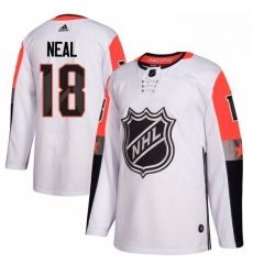 Mens Adidas Vegas Golden Knights 18 James Neal Authentic White 2018 All Star Pacific Division NHL Jersey 