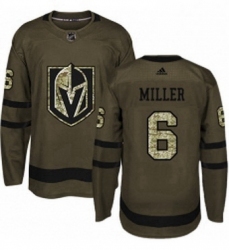 Mens Adidas Vegas Golden Knights 6 Colin Miller Authentic Green Salute to Service NHL Jersey 