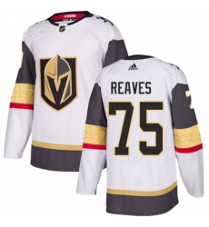 Mens Adidas Vegas Golden Knights 75 Ryan Reaves Authentic White Away NHL Jersey 