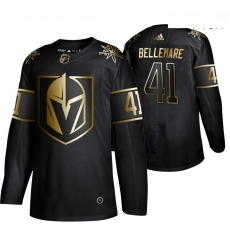 Vegas Golden Knights 41 Pierre Edouard Bellemare Black Gold Adidas Jersey