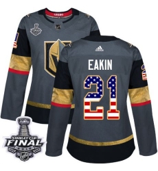 womens cody eakin vegas golden knights jersey gray adidas 21 nhl 2018 stanley cup final authentic usa flag fashion