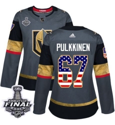 womens teemu pulkkinen vegas golden knights jersey gray adidas 67 nhl 2018 stanley cup final authentic usa flag fashion