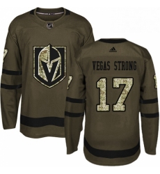 Youth Adidas Vegas Golden Knights 17 Vegas Strong Authentic Green Salute to Service NHL Jersey 