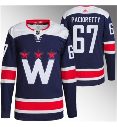 Men Washington Capitals 67 Max Pacioretty Navy Stitched Jersey