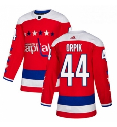 Mens Adidas Washington Capitals 44 Brooks Orpik Authentic Red Alternate NHL Jersey 