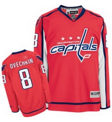 YOUTH RBK hockey jerseys,Washington Capitals 8# A.Ovechkin Home RED