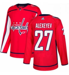 Youth Adidas Washington Capitals 27 Alexander Alexeyev Authentic Red Home NHL Jerse